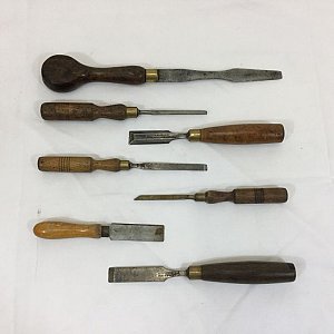Vintage wood chisels