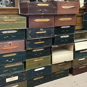 Vintage box files
