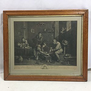 Framed etching