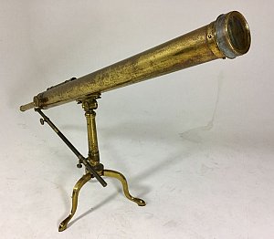 Brass desktop telescope