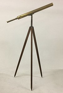 Large brass telescope