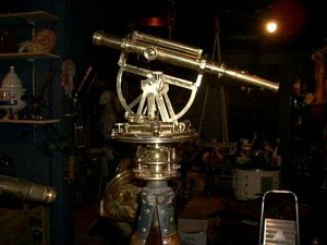 19th c brass theodolite with tripod