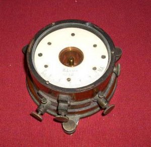 Wood cased galvanometer