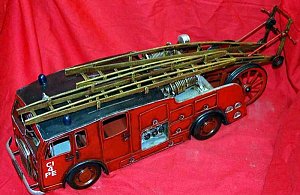 Fire Engine Tin Toy 1930's