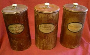 Selection of Continental Card Pharmacy Jars.