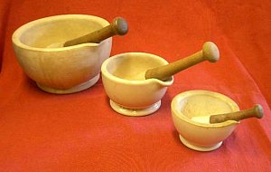 Ceramic Pestle and Mortars