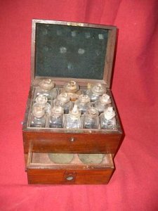 Mahogany Medicine Chest