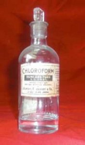 Chloroform Bottle c1900.