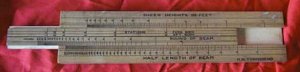 Wooden Slide Rule