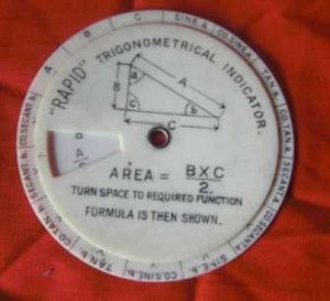 Celluloid Circular Slide Rule