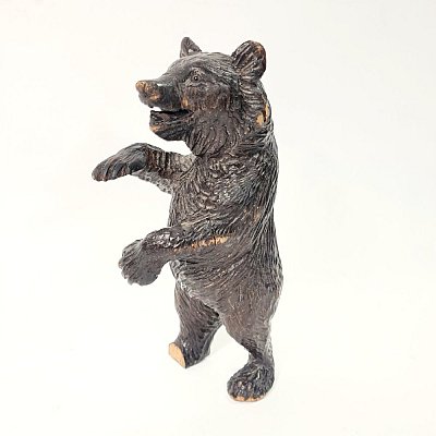 Carved Wooden Black Forest Bear Ornament