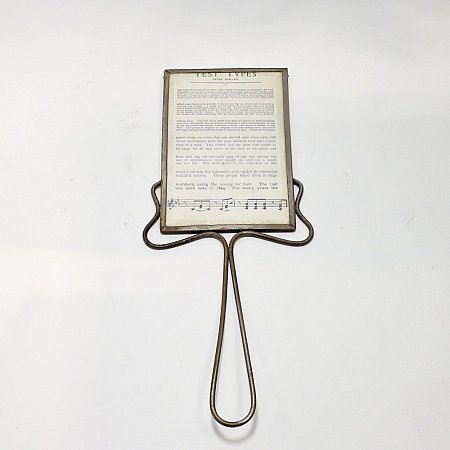 Handheld Eye Chart With Mirror