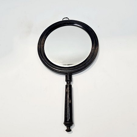 Wooden Framed Hand Mirror