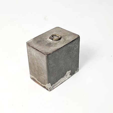 Tiny Metal Box With Hinged Lid
