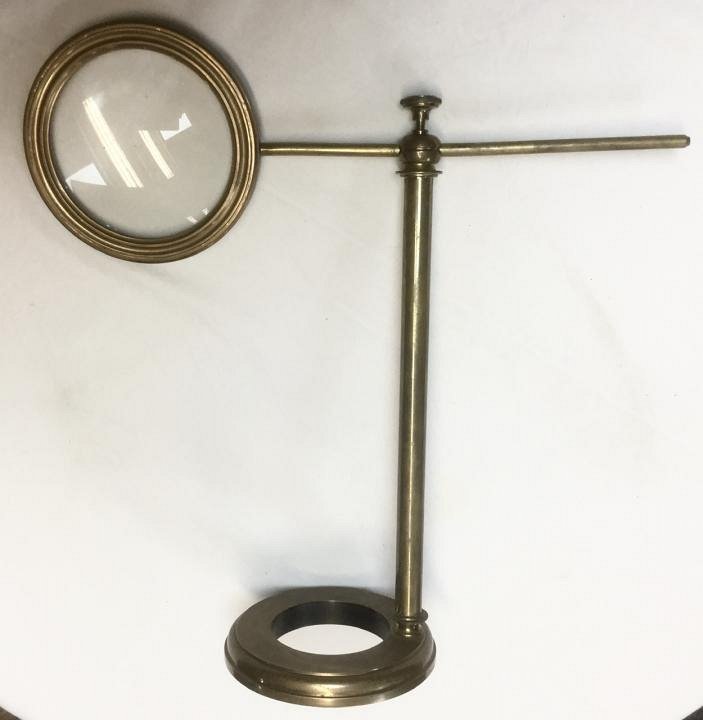 Brass Cantilever Magnifier.