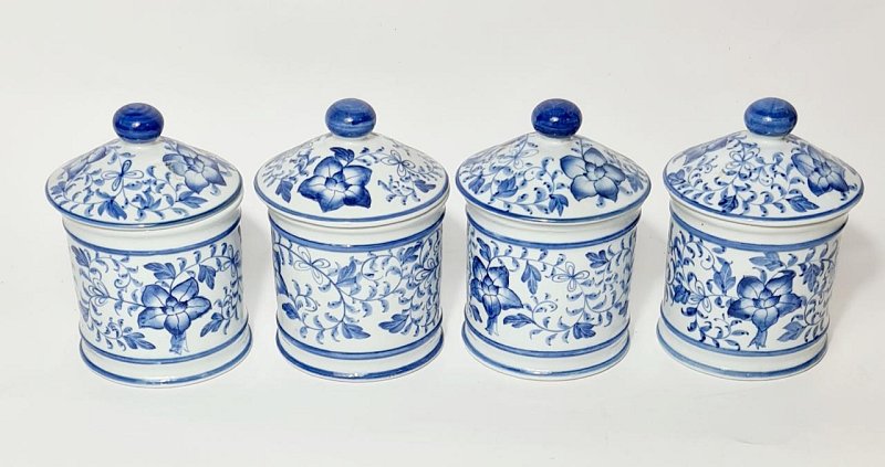 Set Of Delft Pharmacy Jars 18th c (each)