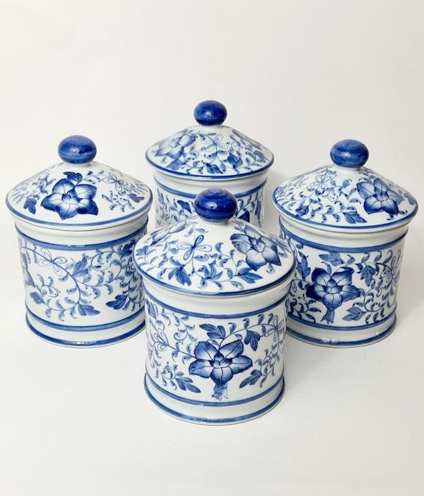 Set Of Delft Pharmacy Jars 18th c (each)