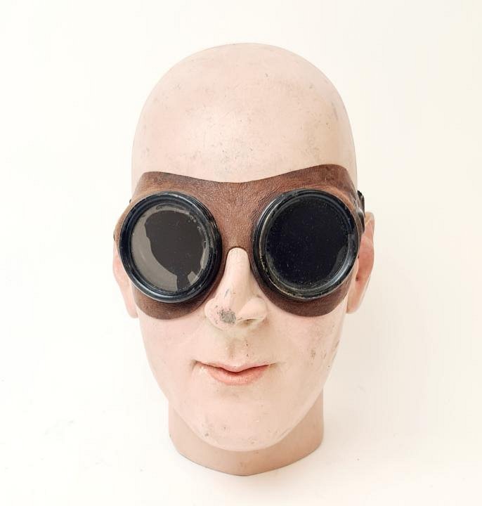 Vintage Leather Welding Goggles