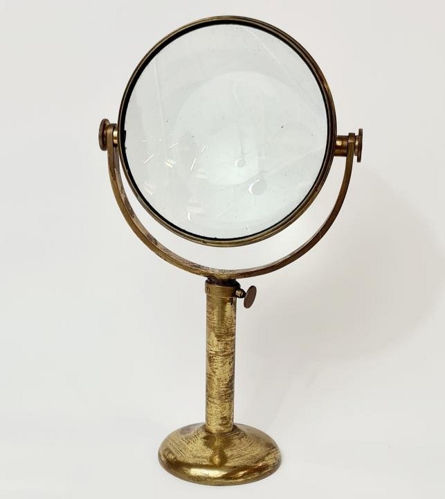 Magnifier On Brass Stand