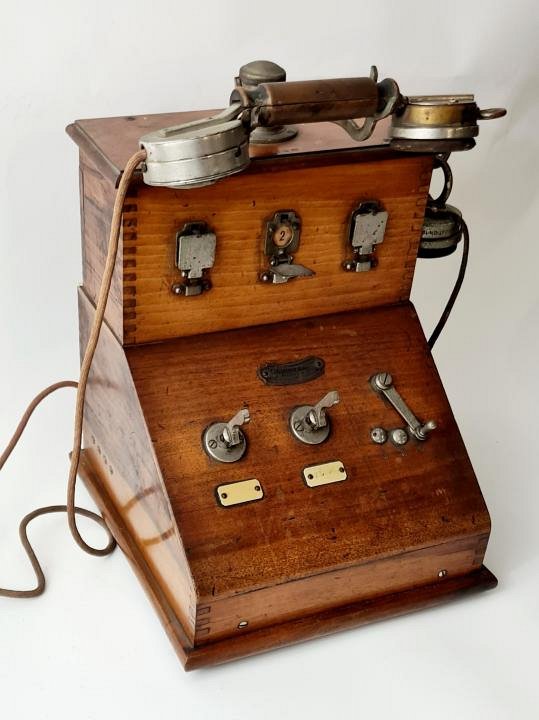 Antique French Telephone Switchboard