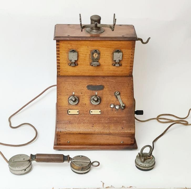 Antique French Telephone Switchboard