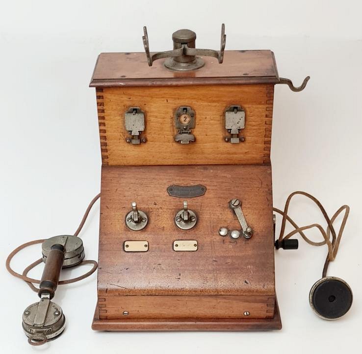 Antique French Telephone Switchboard