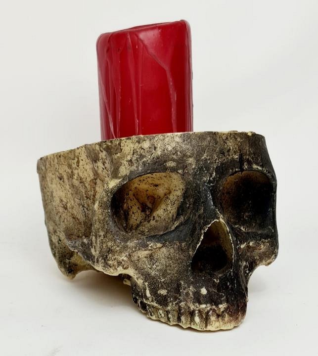 Skull Candle Holder