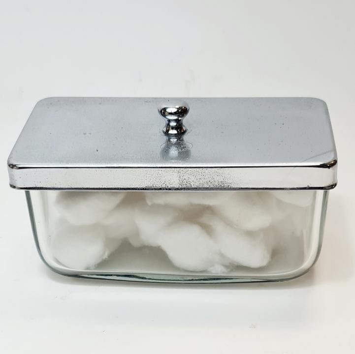 Period Glass Dental Receptacle
