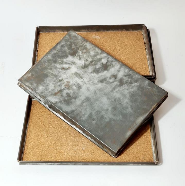 Cork-Lined, Metal Dissecting Tray