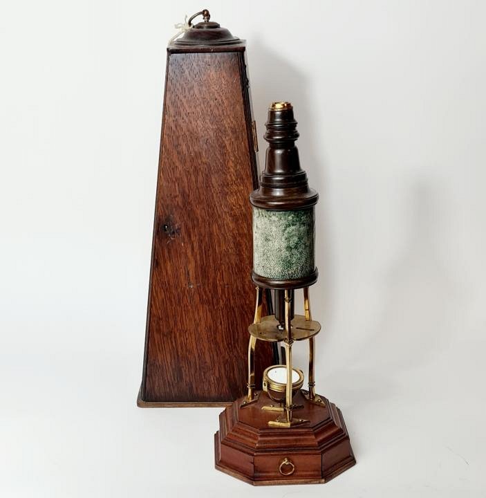 Culpeper microscope with case