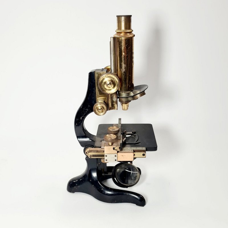 Antique Brass Microscope