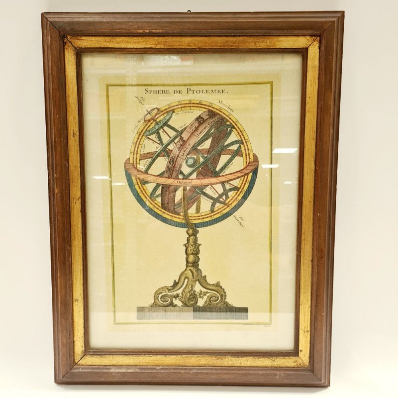 Framed Armillary Sphere Print