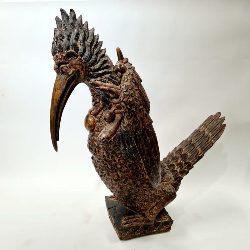 Carved Polynesian Wooden Birds