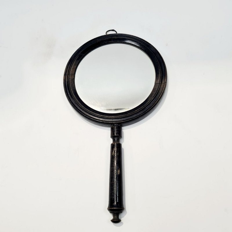 Wooden Framed Hand Mirror