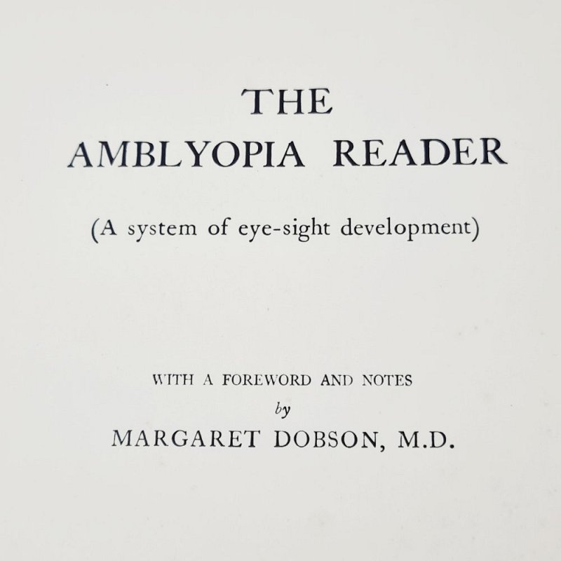 Amblyopia Reader Book