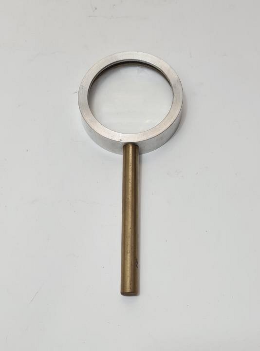 Brass and Aluminium Magnifying Glass