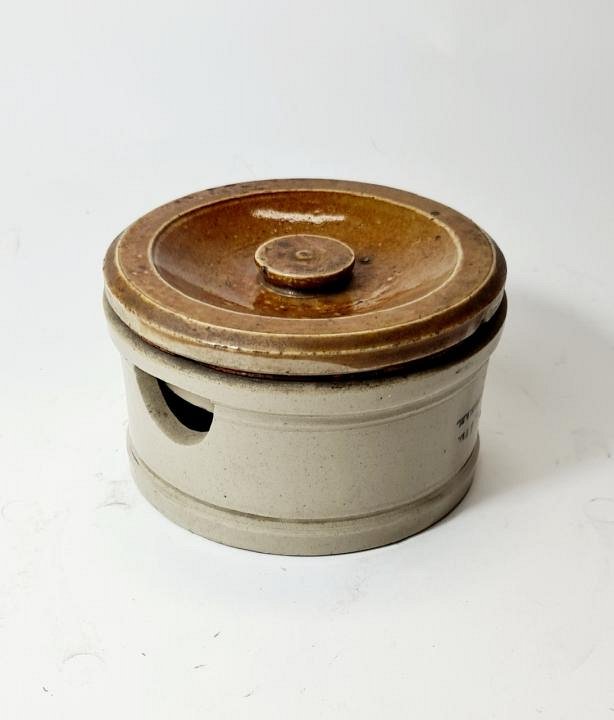 Stoneware Jar With Lid