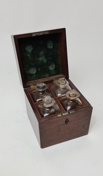 Mahogany Medicine Case