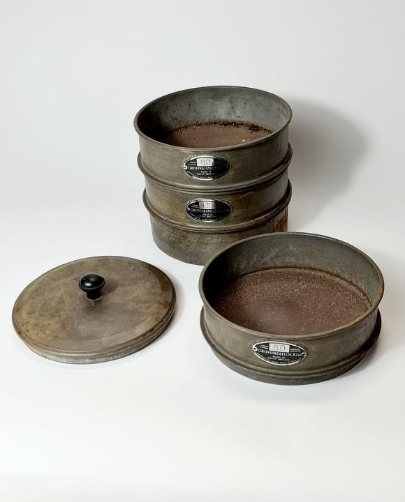 Set Of Vintage Laboratory Testing Sieves