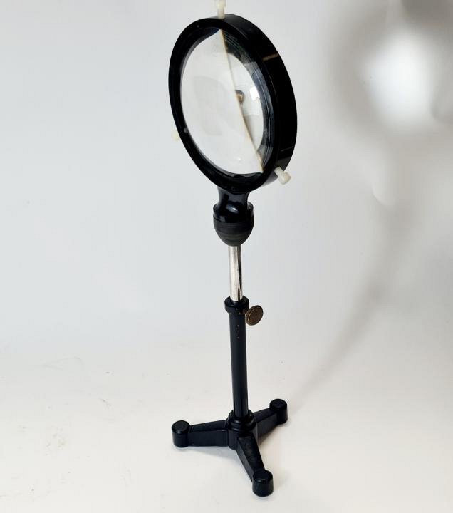 Magnifying Lens In Laboratory Stand