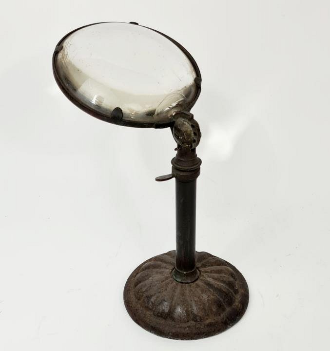 Magnifying Glass With Cast Iron Base