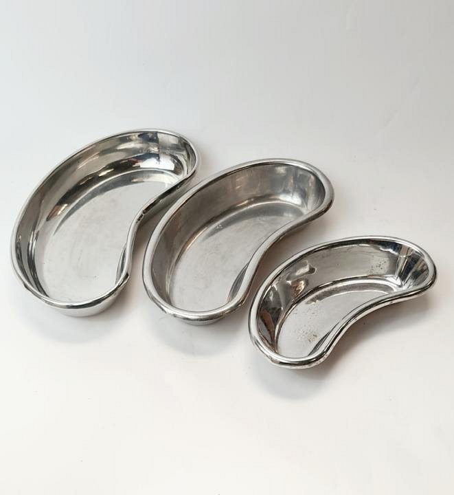 Premium Set Of 3 Stainless Steel Kidney Dishes / Trays - Small, Medium, Large A+ Quality