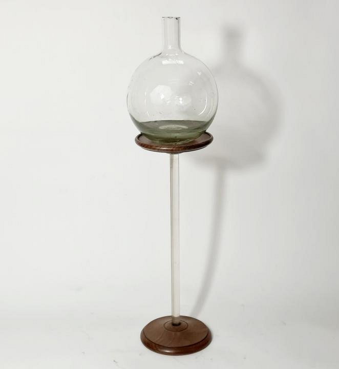 Spherical Flask on Electrostatic Stand