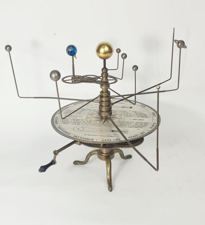 Antique Style Orrery Model Of The Solar System, Planetarium