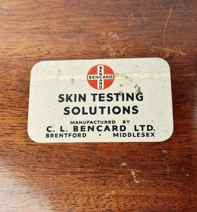 Cased Set Of Skin Testing Solutions