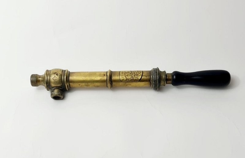 Large Brass Embalming / Enema Syringe