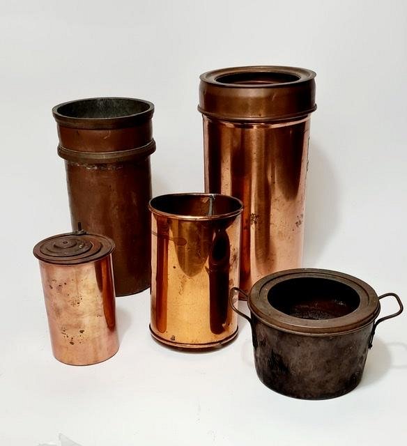 Copper Containers (priced individually)