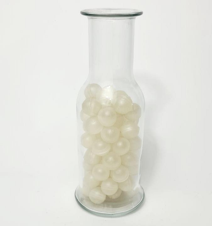 Glass Jar with Plastic Balls