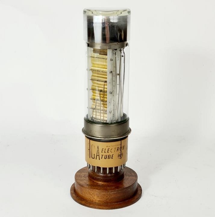 Vacuum Tube / Valve on Wooden Base