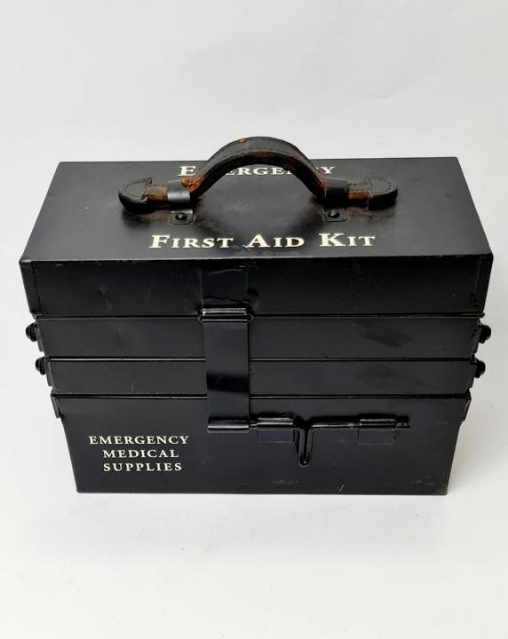Tiered Metal First Aid Kit